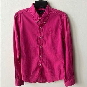 Ralph Lauren Hot Pink LS Button Up Shirt Slim Fit